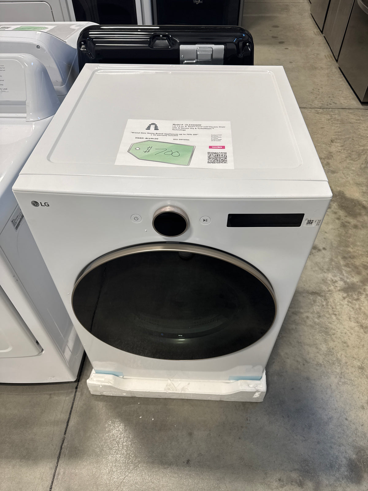 DLEX6500W - Electric Dryer