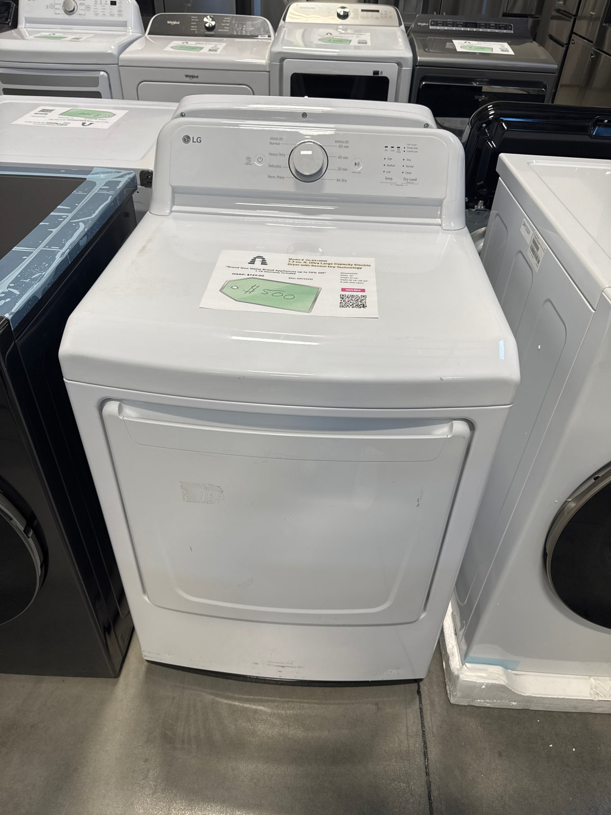 DLE6100W - Electric Dryer