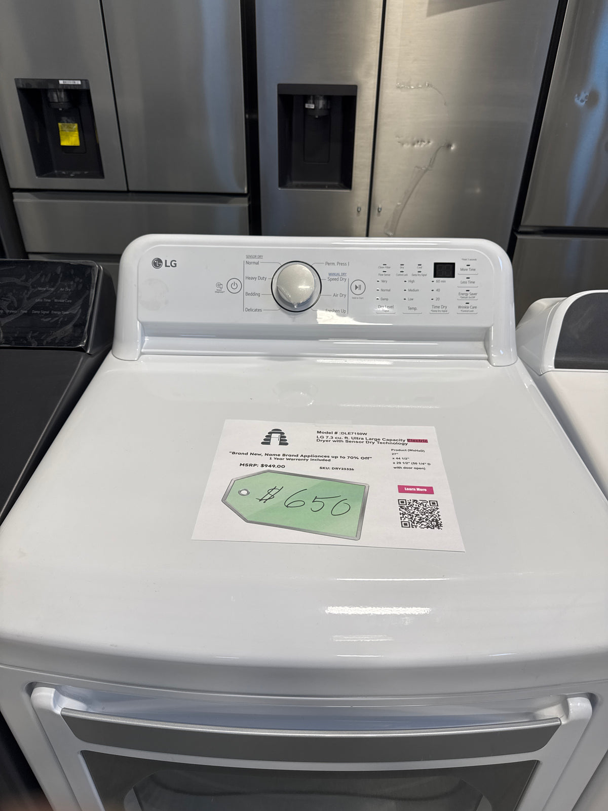 DLE7150W - Electric Dryer