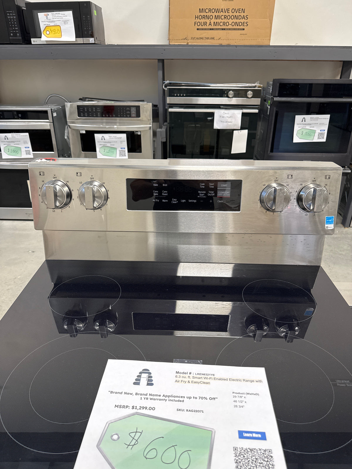 LREN6321YE - Electric Range